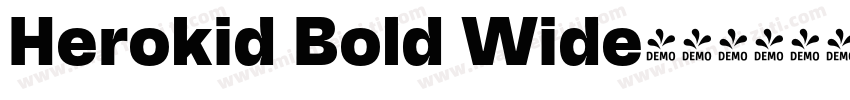 Herokid Bold Wide字体转换